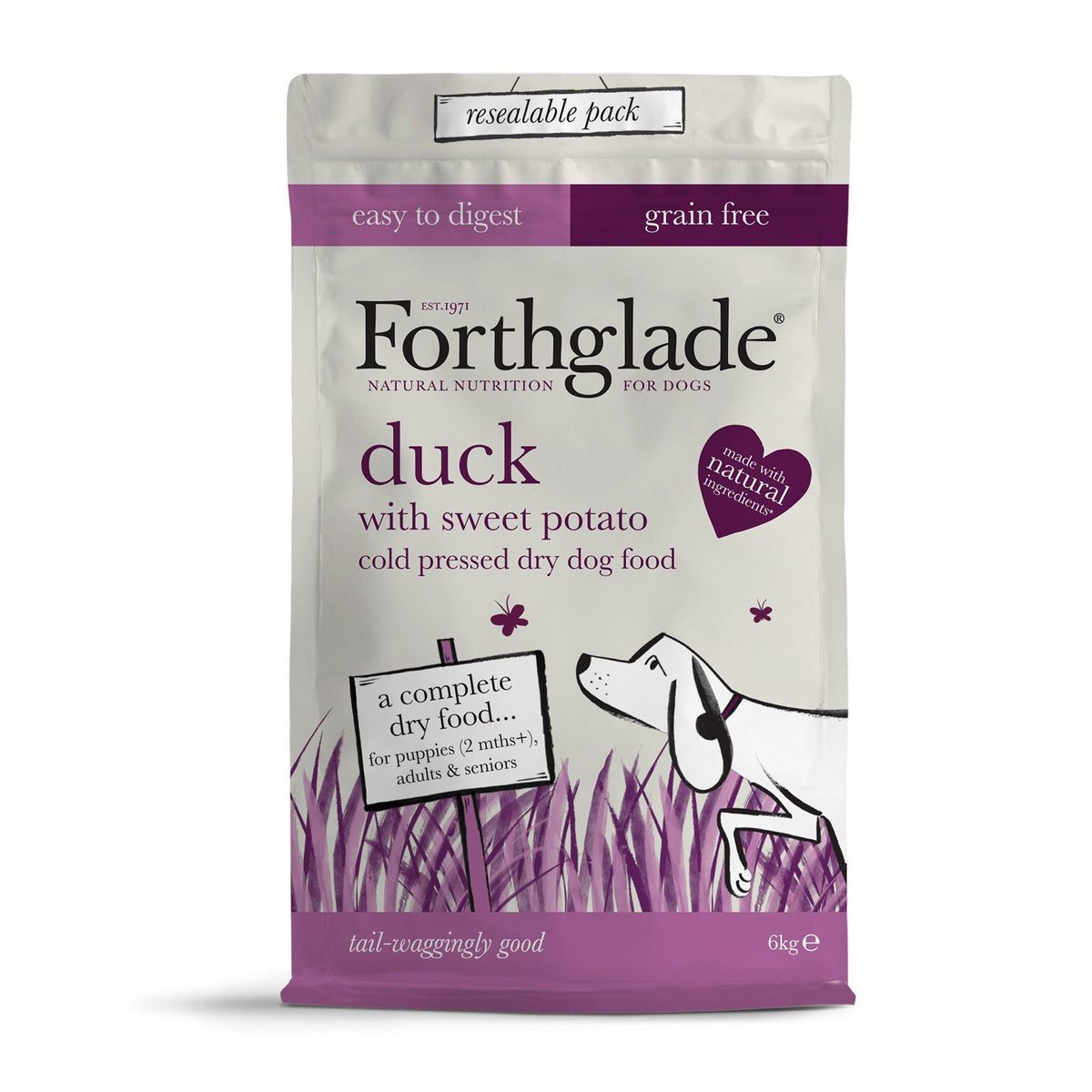 Forthglade Grain Free Cold Pressed Duck - 6kg / 2kg