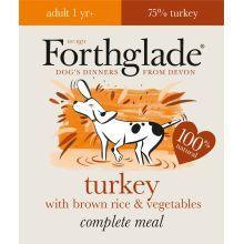 Forthglade Complete Meal Adult Turkey with Brown Rice and Vegetables, 395g - Case of 18
