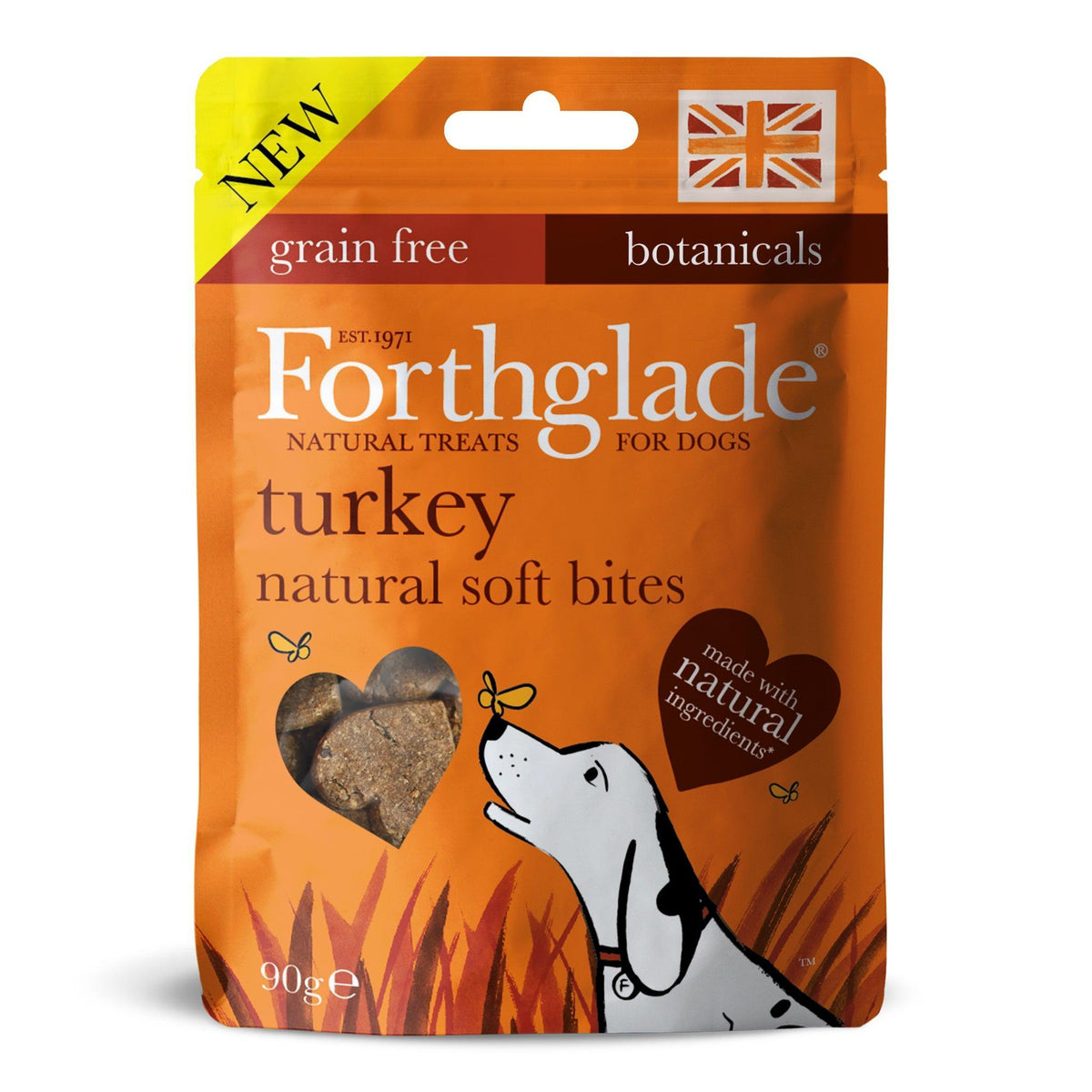 Forthglade Natural Soft Bites Turkey Treats 90g - Case of 8