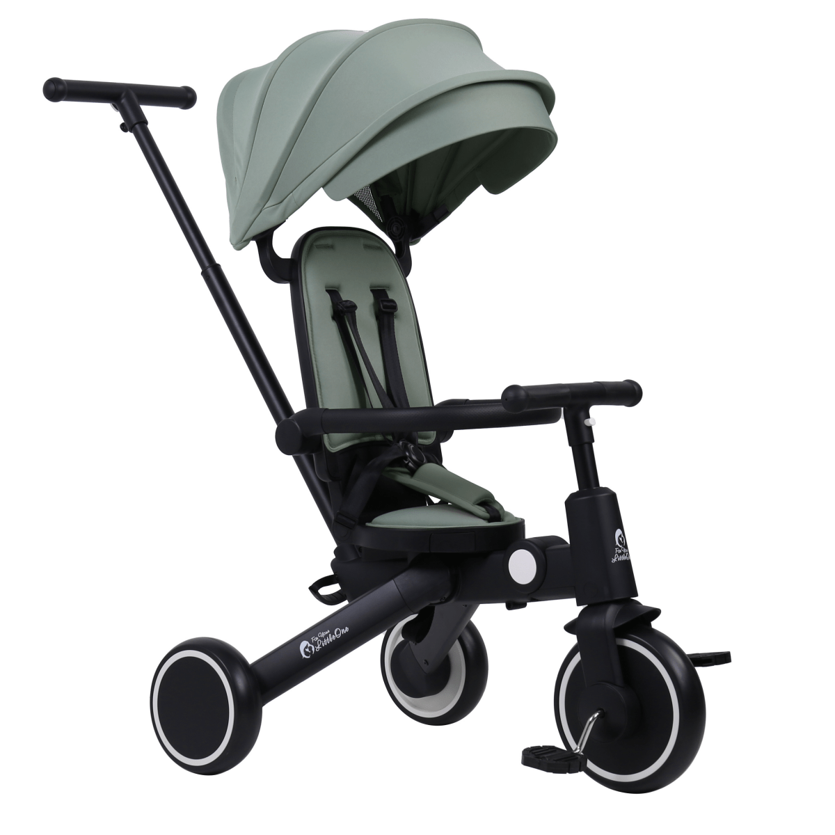 Foryourlittleone Xplor 6-in-1 faltbares Dreirad – Grün (10 Monate–4 Jahre)