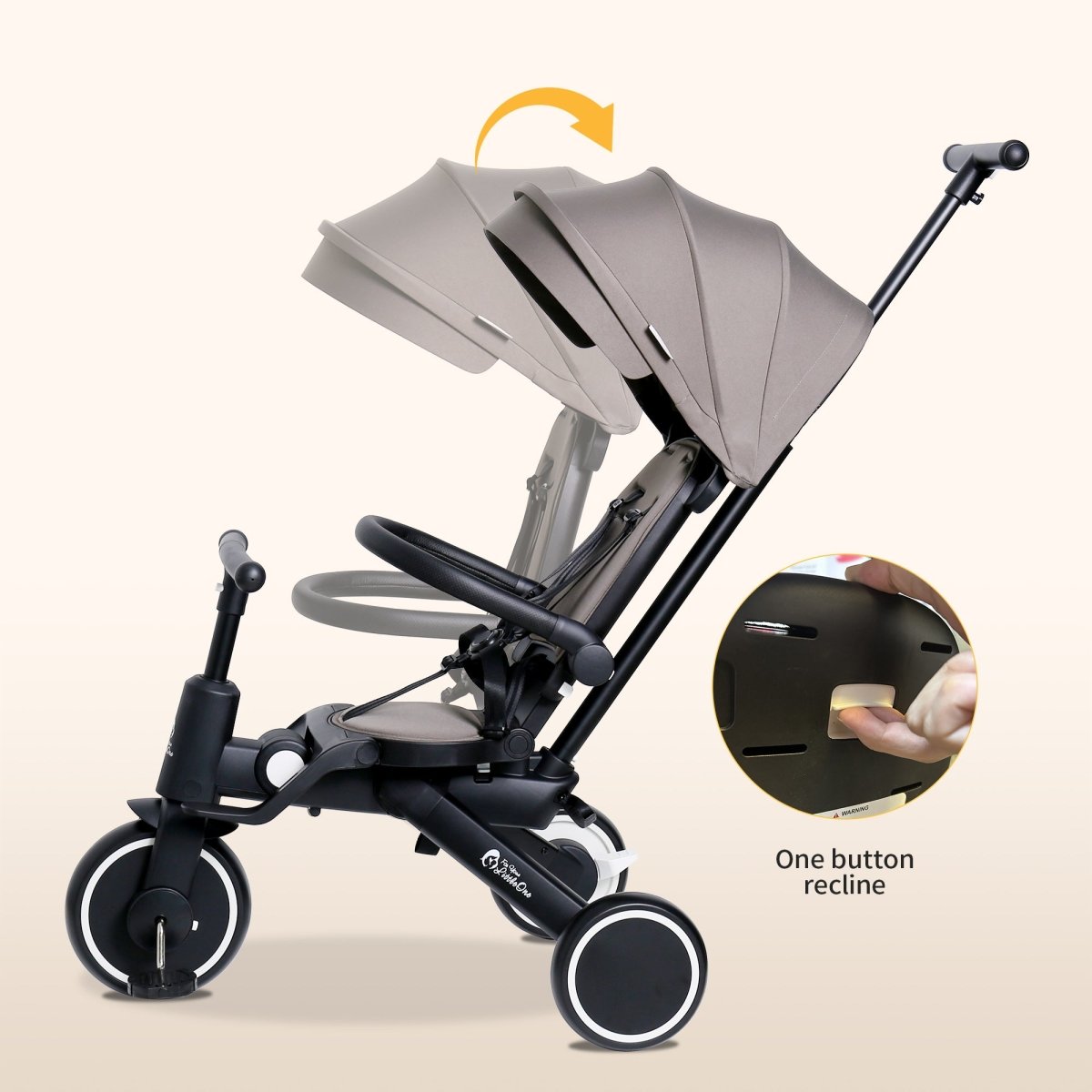 Xplor 6-in-1 Falt-Dreirad – Pastellrosa (10m–5J)