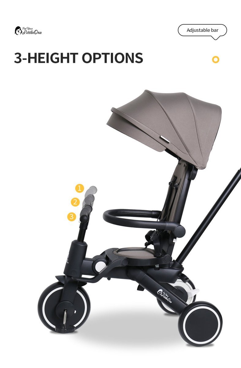 Xplor 6-in-1 Falt-Dreirad – Pastellrosa (10m–5J)