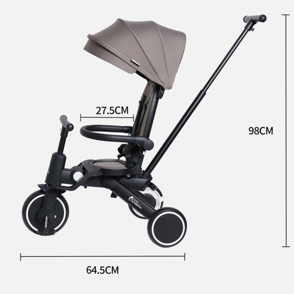 Xplor 6-in-1 Falt-Dreirad – Pastellrosa (10m–5J)