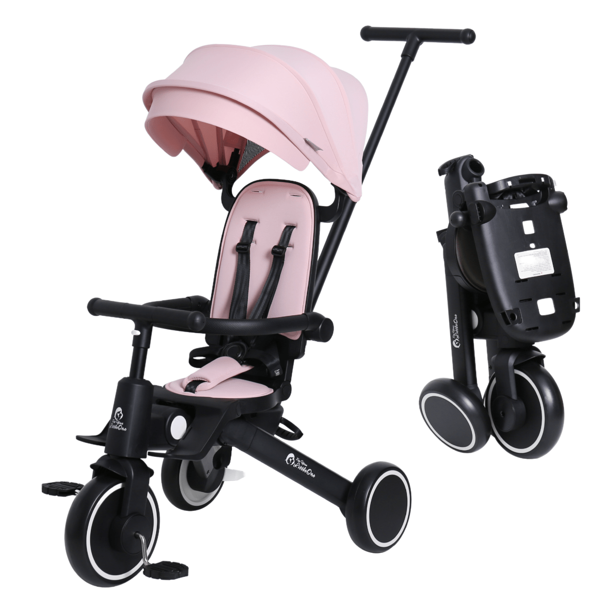Xplor 6-in-1 Falt-Dreirad – Pastellrosa (10m–5J)