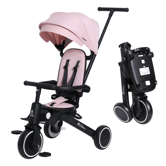 Triciclo Plegable Xplor 6 en 1 - Rosa Pastel (10m-5a)