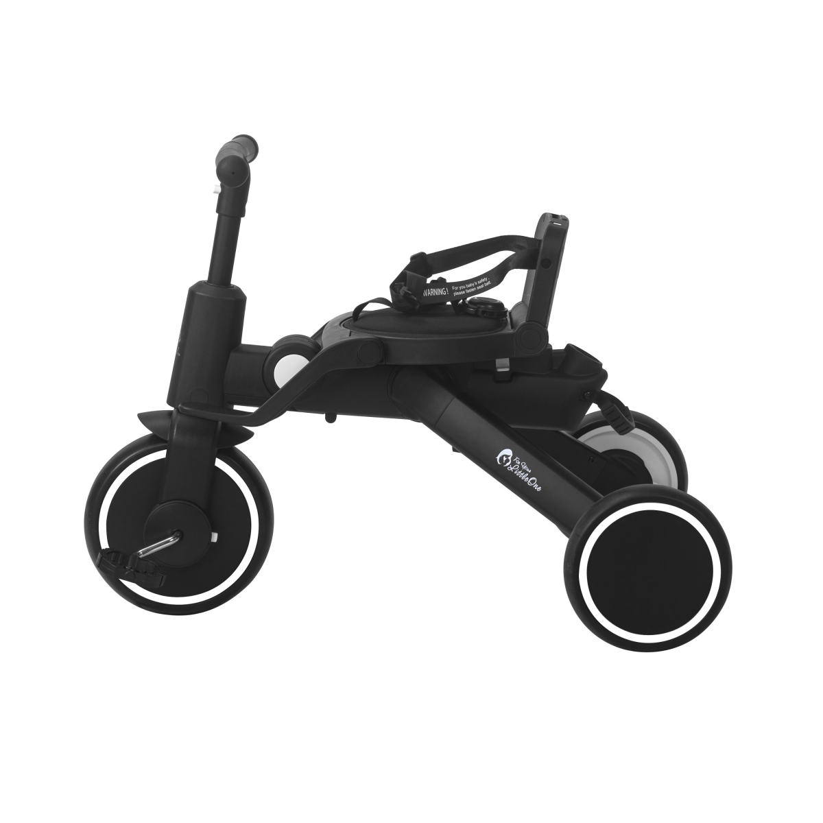 Foryourlittleone Xplor Plus 6-in-1 faltbares Dreirad – Jet Black (10m-4y)