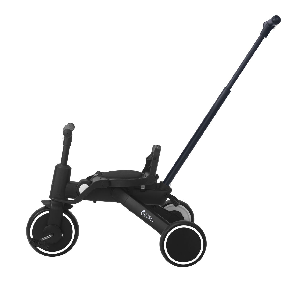 Foryourlittleone Xplor Plus 6-in-1 faltbares Dreirad – Jet Black (10m-4y)