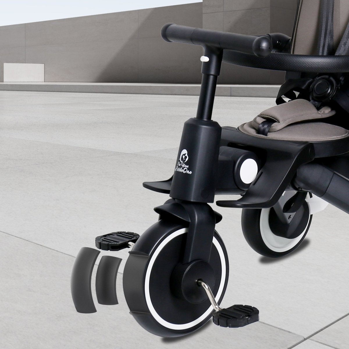 Foryourlittleone Xplor Ultimate 6 in 1 Foldable Trike - Pastel Pink (10m-4y)