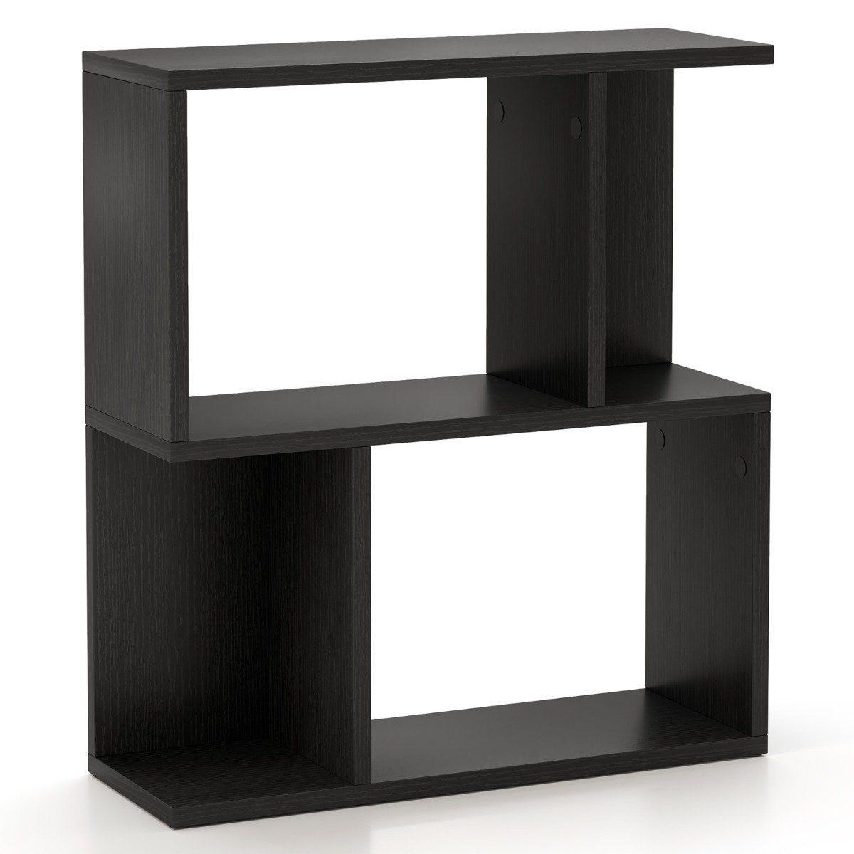 3-Tier Freestanding Bookshelf for Home Office-Black