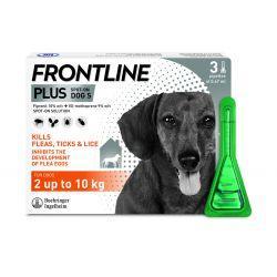 Frontline Plus Small Dog - 3 Pipette, 3's - Case of 10