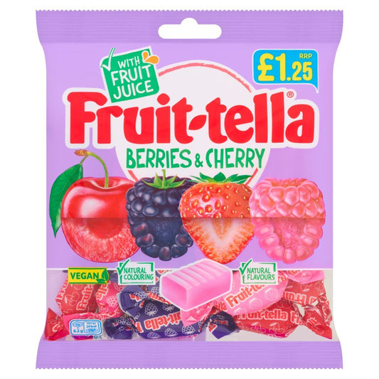 Fruit-tella Berries & Cherry 135g (Case of 12)