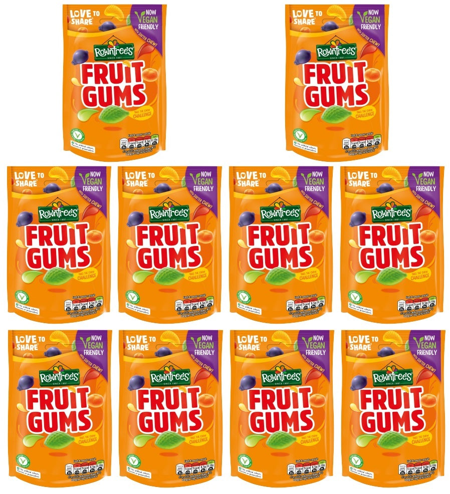 10 x Rowntree Fruit Gums Beutel 150g