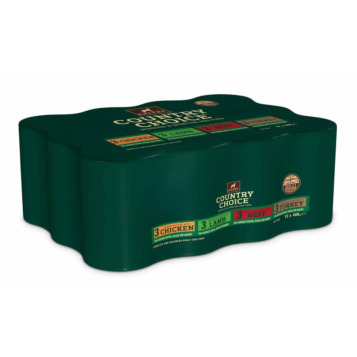 Gelert Country Choice Variety in Jelly Dog Food 400g - Case of 12