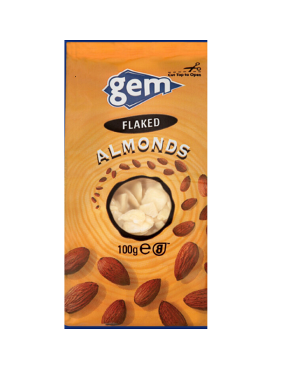 12 x Gem Mandelblättchen 100g