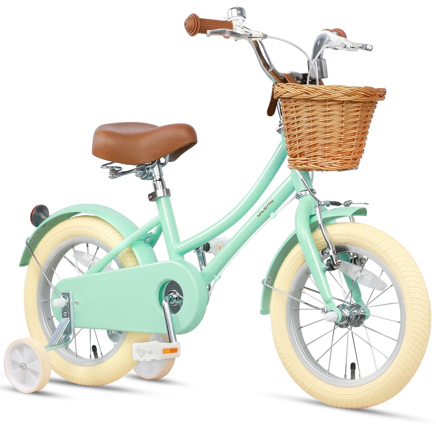 Glerc Little Molly 16 Inch Kids Bike – Ages 4–8 | Stabilisers, Basket & Bell Included