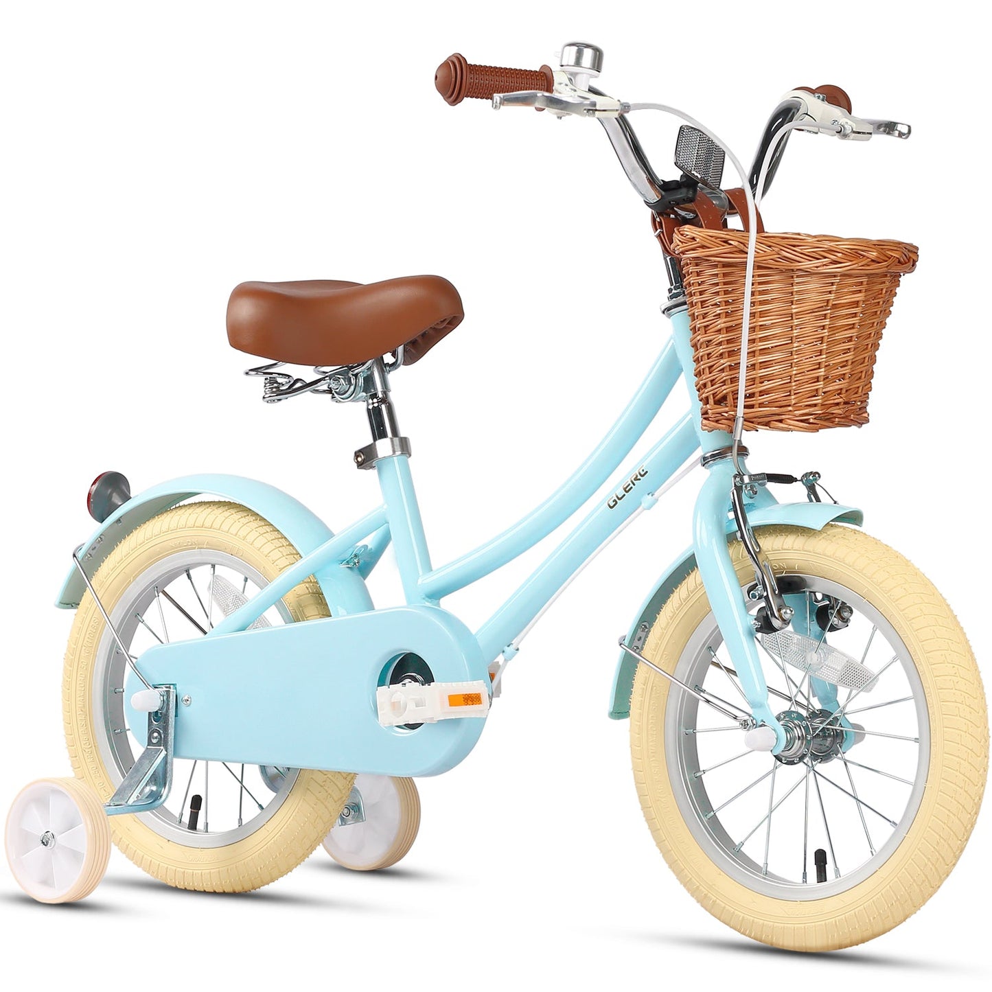 Glerc Little Molly 16 Inch Kids Bike – Ages 4–8 | Stabilisers, Basket & Bell Included