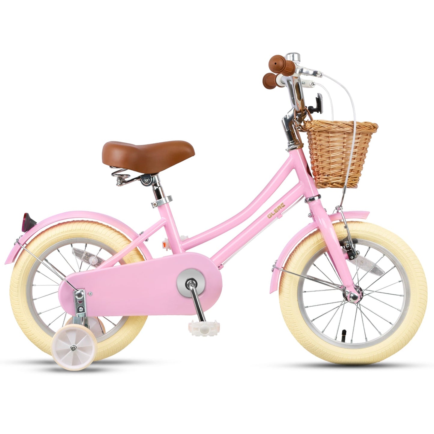 Glerc Little Molly 16 Inch Kids Bike – Ages 4–8 | Stabilisers, Basket & Bell Included