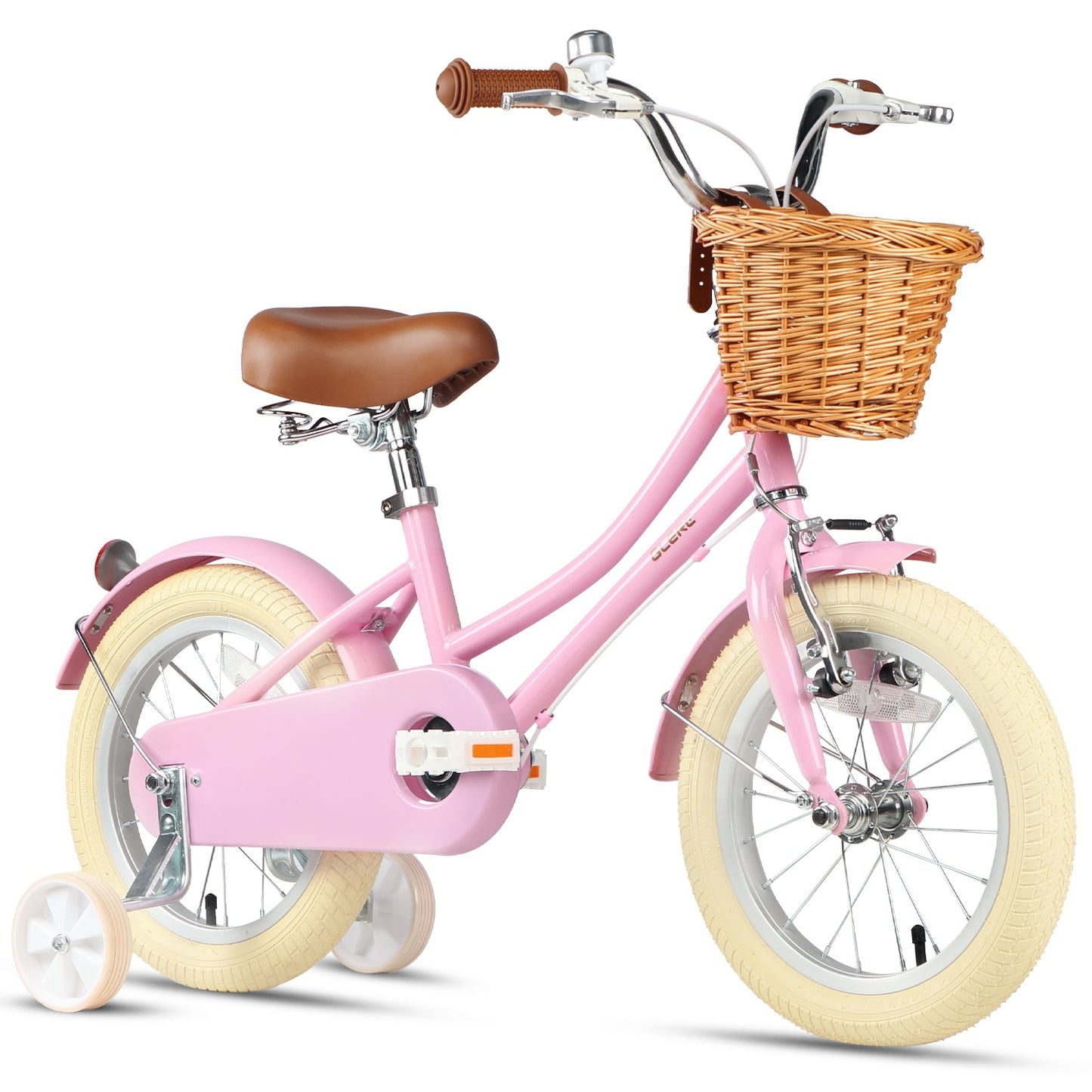 Glerc Little Molly 16 Inch Kids Bike – Ages 4–8 | Stabilisers, Basket & Bell Included