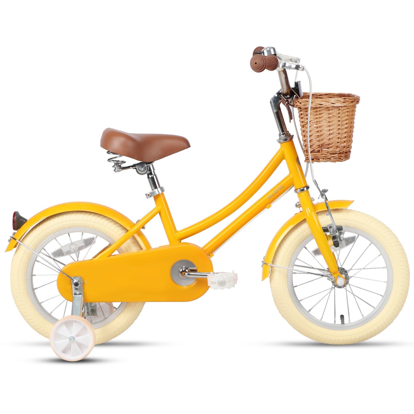 Glerc Little Molly 16 Inch Kids Bike – Ages 4–8 | Stabilisers, Basket & Bell Included