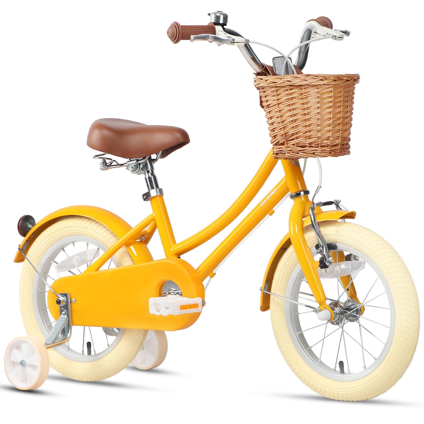Glerc Little Molly 16 Inch Kids Bike – Ages 4–8 | Stabilisers, Basket & Bell Included