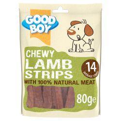 Good Boy Tiras Masticables de Cordero, 80g