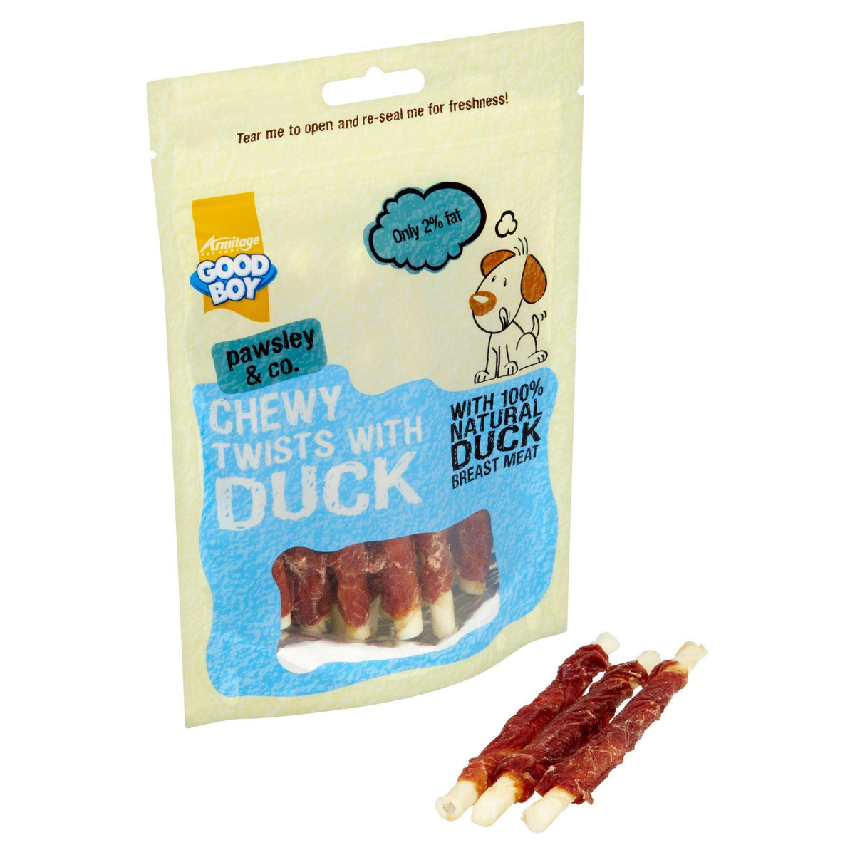 Good Boy Chewy Twists with Duck 90g - Case of 10
