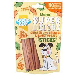 Good Boy Chicken with Brocoli and Sweet Potato Sticks, 100g - Case of 12