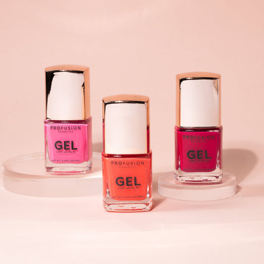 COLORES VIBRANTES BÁSICOS | SET DE ESMALTES DE UÑAS EFECTO GEL DE 3 PIEZAS