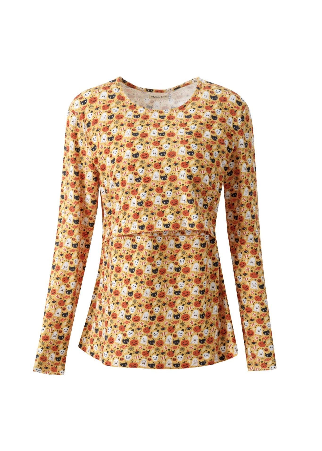 Spooky Breastfeeding Top | Nursing Top with Discreet Lift-Up Flap