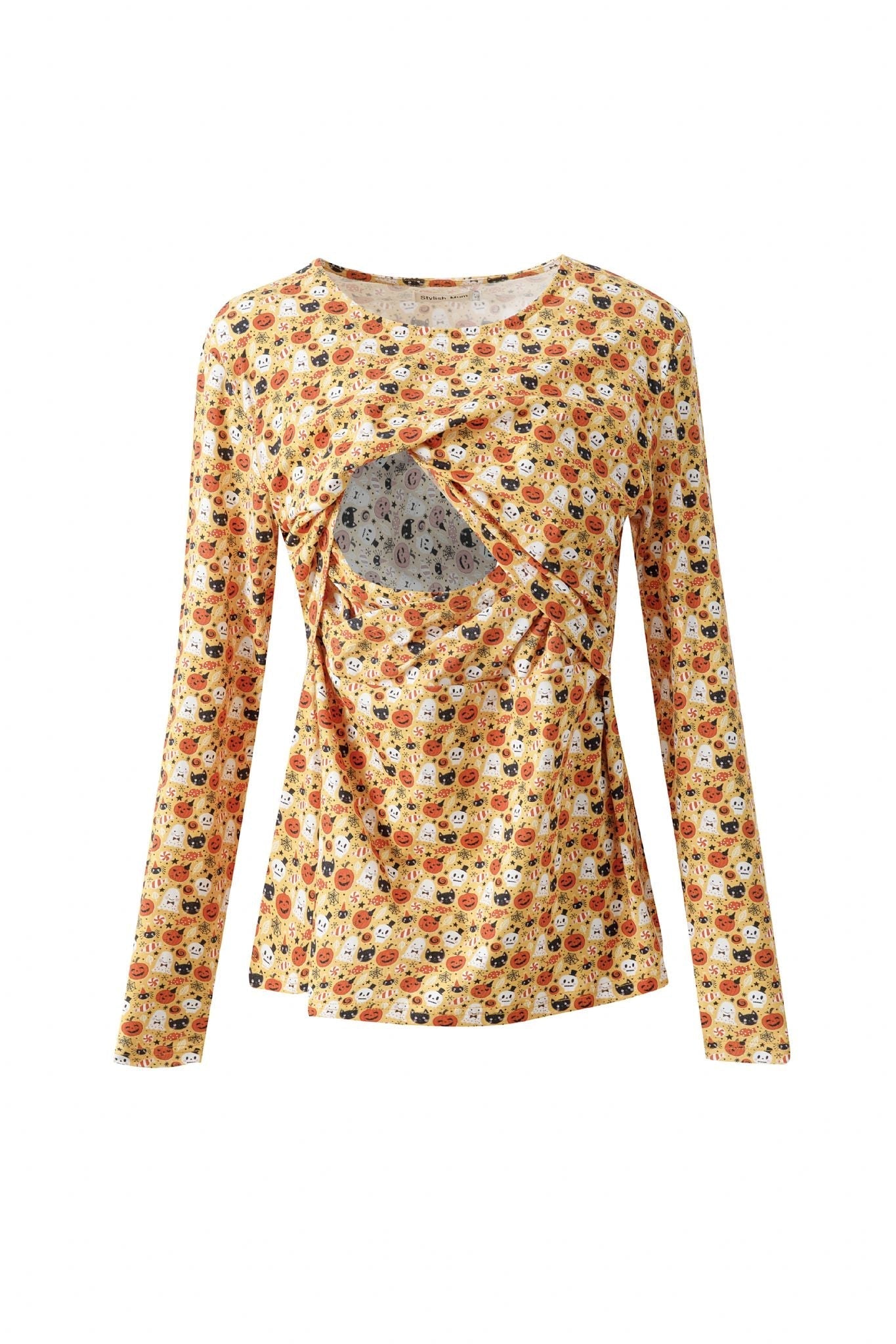 Spooky Breastfeeding Top | Nursing Top with Discreet Lift-Up Flap