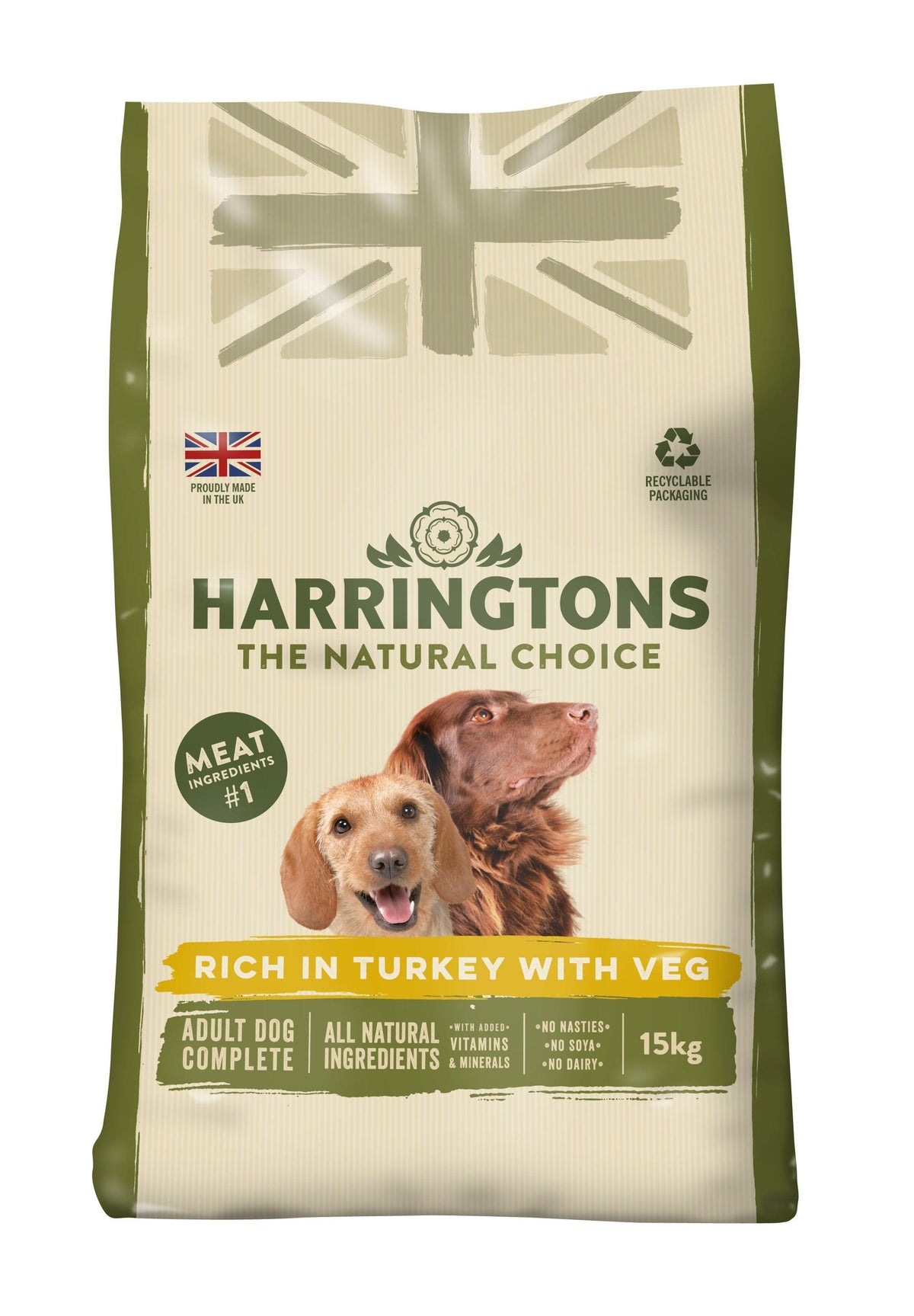 Harringtons Dog Turkey & Vegetables 15kg