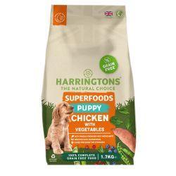 Harringtons Puppy Grain Free Superfoods Chicken and Vegetables, 1.7kg - Case of 4