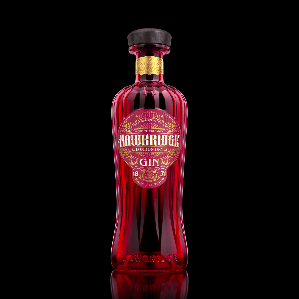 Hawkridge Victorian Aphrodisiac Blend London Dry Gin, 70cl