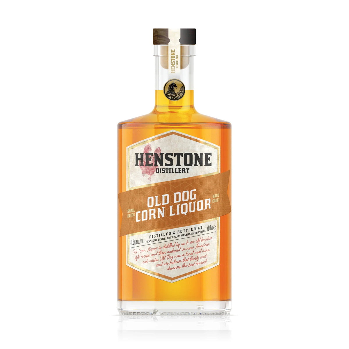 Henstone Distillery Old Dog Corn Liquor, 70cl