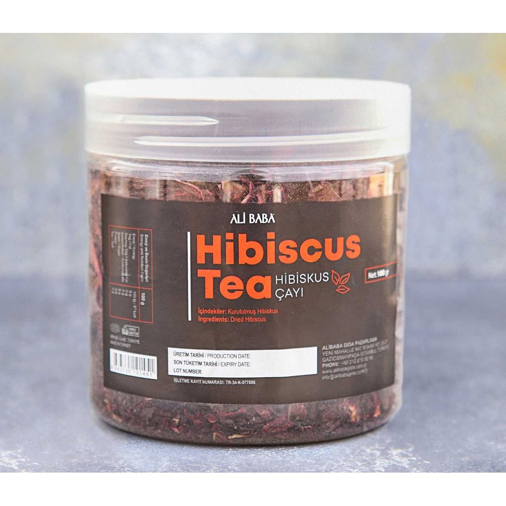 Ali Baba Hibiscus Tea (Kavanoz Hibiskus Cayi) 100 g