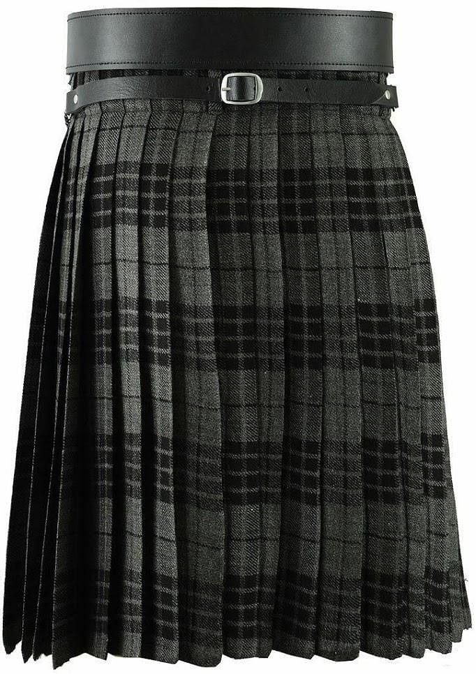 Men’s Scottish Kilt Outfit Set 6 in 1 – Traditional Highland Tartan Kilt, Sporran, Belt & Accessories (UK Stock)