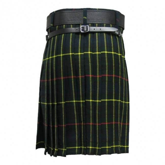 Hunting Stewart Tartan Scottish Men's Kilt Outfit Pin, Buckle, Belt, Sporran Set
