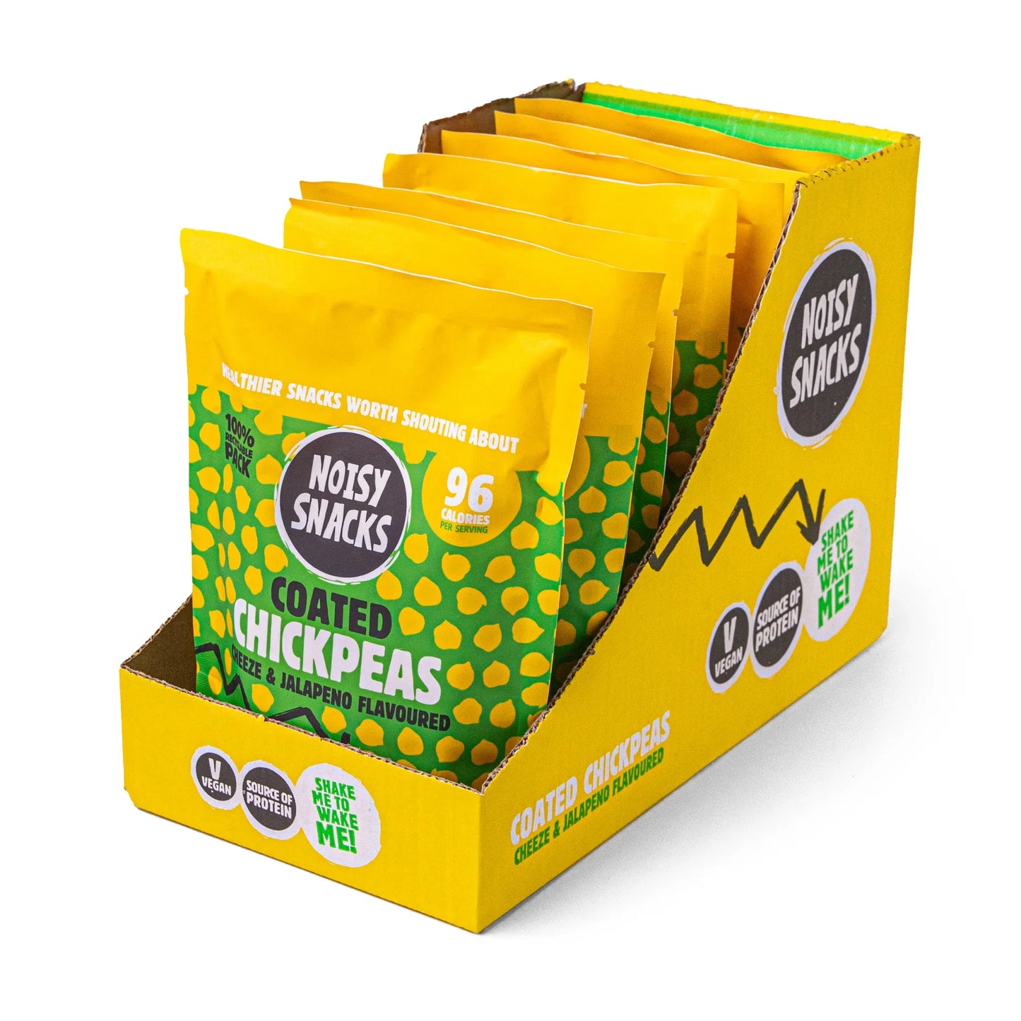 7 x Noisy Snacks Kichererbsen Cheeze & Jalapeño - 100g