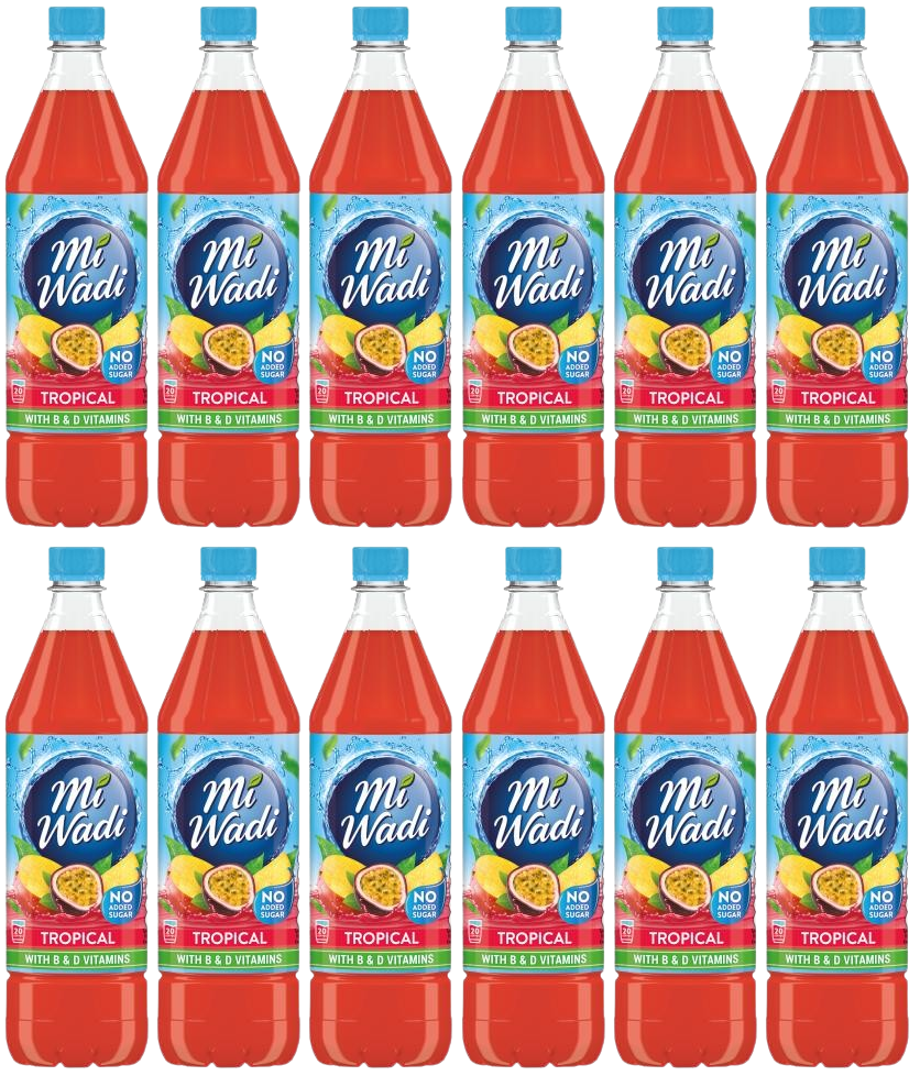 12 x Miwadi Tropical 1L