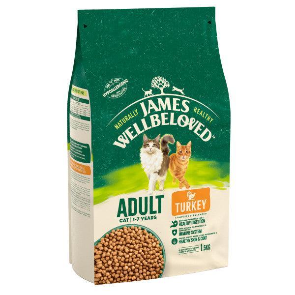 James Wellbeloved Adult Turkey Dry Cat Food 10kg