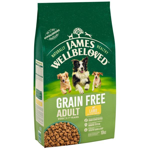 James Wellbeloved Adult Grain Free Lamb & Vegetable Dry Dog Food 10kg