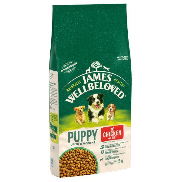 James Wellbeloved Puppy Chicken & Rice Dry Dog Food 2kg