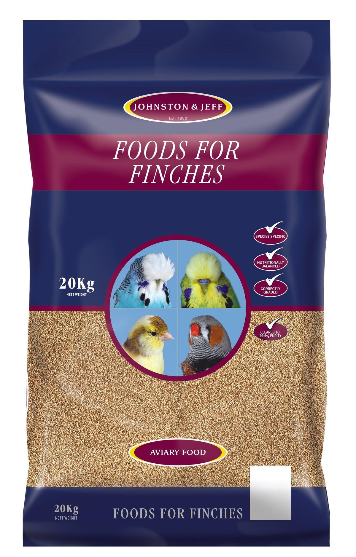 Johnston & Jeff ABZ Finch Seed 20kg
