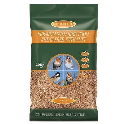 Johnston & Jeff Premium Wild Bird with Suet 20kg