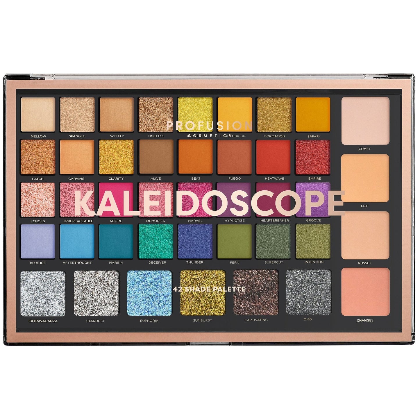 CALEIDOSCOPIO | PALETA DE 42 SOMBRAS PARA OJOS Y ROSTRO