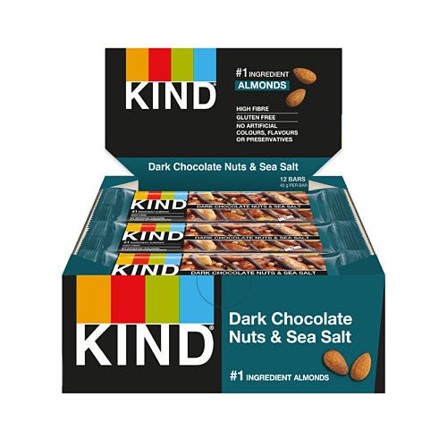 Kind Dark Chocolate Nuts & Sea Salt, 40g (Box of 12)