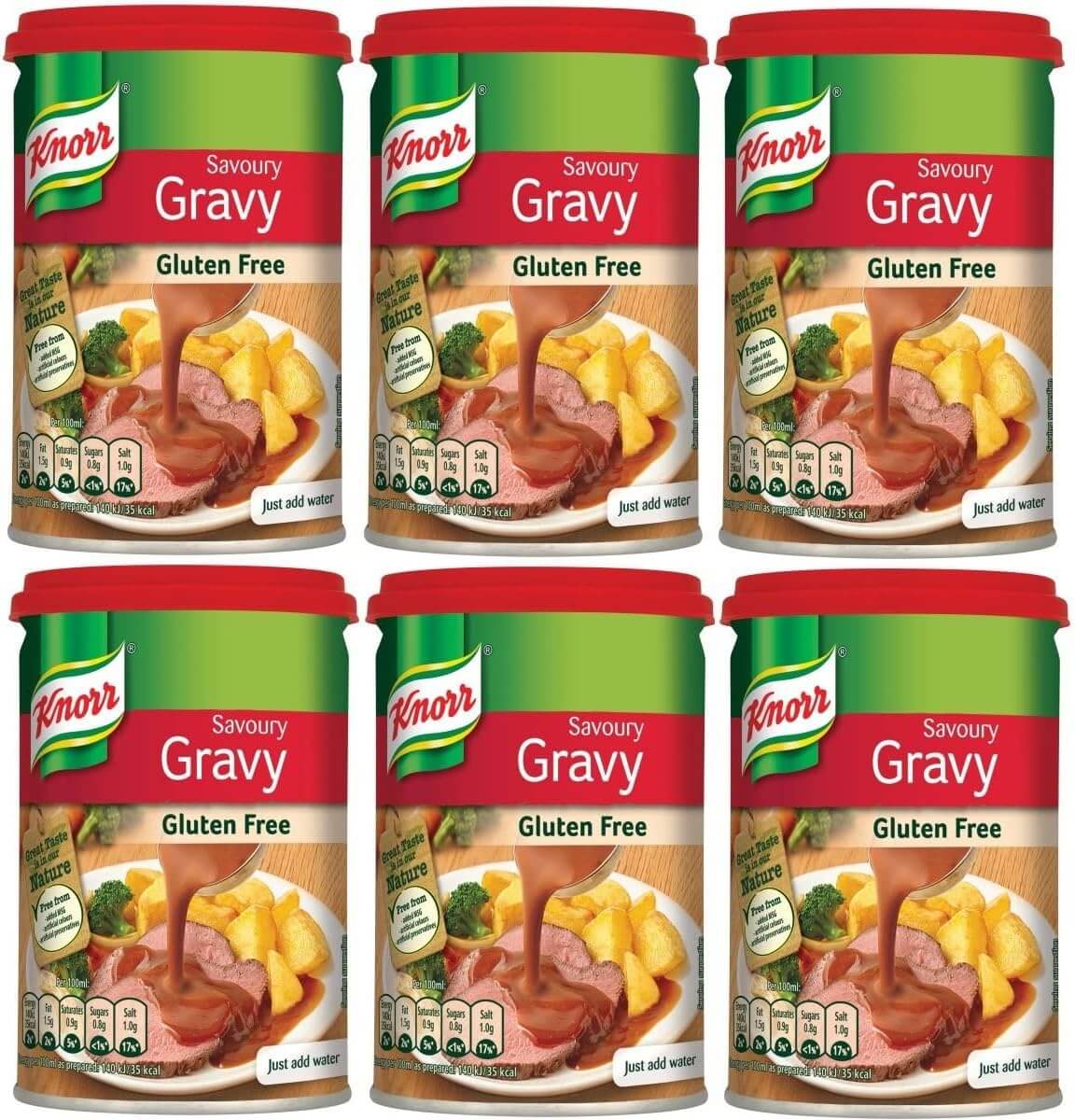 Knorr Savoury Gravy Granules Gluten Free 185g (Pack of 6)