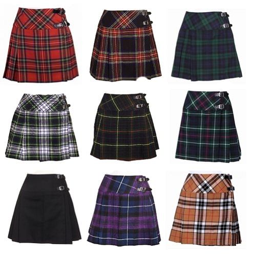 Ladies Billie Knee Length Tartan Kilt Skirt Special