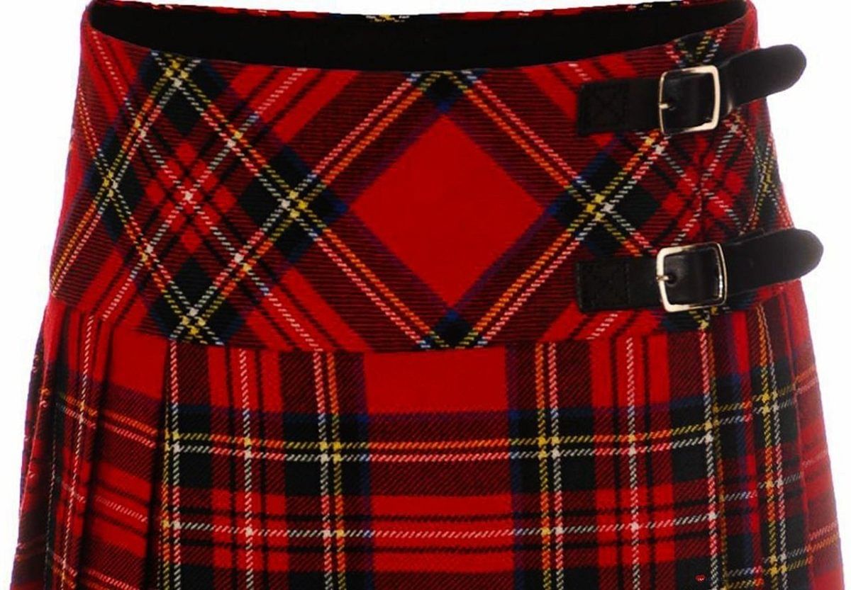 Ladies Billie Mini Tartan Kilt Skirt Royal Stewart