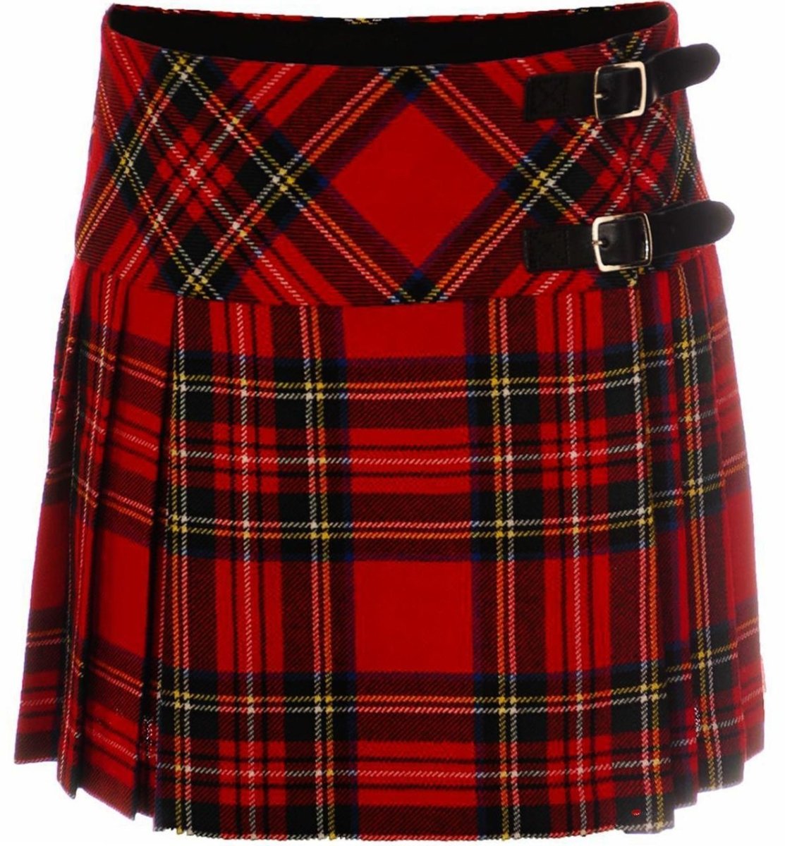Ladies Billie Mini Tartan Kilt Skirt Royal Stewart